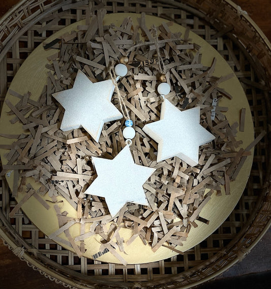 Wooden Star of David Ornament