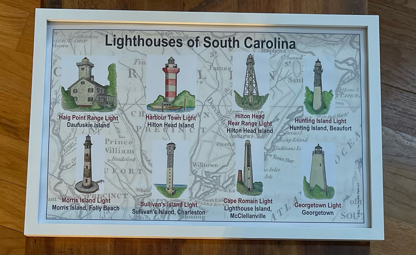 Lighthouses of South Carolina Print